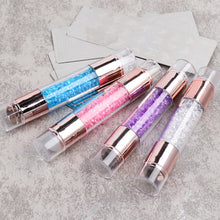 Load image into Gallery viewer, Nail Art Double Head Stamp Nail Art Pattern Transfer Tool 2cm Nail Silicone Head with Manicure Scraper Kits