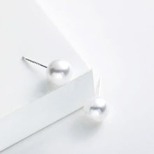Load image into Gallery viewer, Fashion Simple White Pearl Stud Earrings Women Temperament Versatile Jewelry Accessories Jewelry