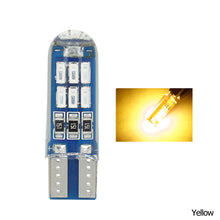 Load image into Gallery viewer, 1Pc T10 Car Bulbs Indoor Position Light 15 LED Silicone Light License Plate Waterproof Light 4014 W5W