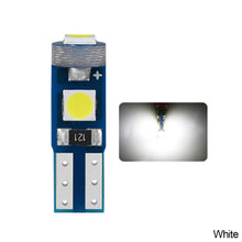 Load image into Gallery viewer, 10Pcs Car Interior Lights Dashboard T5 Led Bulb Led Canbus Warming Indicator Wedge Auto Instrument Lamp 12V W3W W1.2W