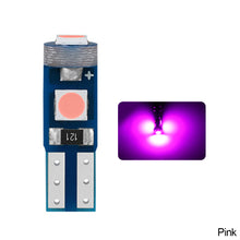 Load image into Gallery viewer, 10Pcs Car Interior Lights Dashboard T5 Led Bulb Led Canbus Warming Indicator Wedge Auto Instrument Lamp 12V W3W W1.2W