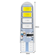 Load image into Gallery viewer, 2Pcs Car LED Lamp Dual Color T10 5630 8smd Flash Lamp T10 Silicone Lamp Bulb Accessories