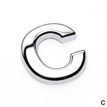 Load image into Gallery viewer, 1Pc 3D Metal Sticker DIY Car Decals Lower Case Letter Number Stickers Waterproof Exterio Alphabet Customize For Motorcycle