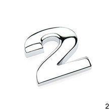 Load image into Gallery viewer, 1Pc 3D Metal Sticker DIY Car Decals Lower Case Letter Number Stickers Waterproof Exterio Alphabet Customize For Motorcycle