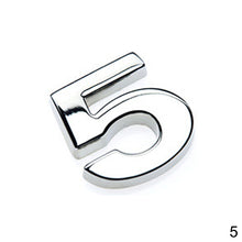 Load image into Gallery viewer, 1Pc 3D Metal Sticker DIY Car Decals Lower Case Letter Number Stickers Waterproof Exterio Alphabet Customize For Motorcycle