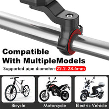 Load image into Gallery viewer, Universal Motorcycle Electric Bicycle Phone Holder Bracket Quick Mount Cycling Bike