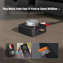Load image into Gallery viewer, 3D Bass Stereo Wireless Audio Transmitter Dual Dhannel TF Card RCA 3.5mm 3.5 AUX Bluetooth-compatible 5.0 Music Speaker Adapter
