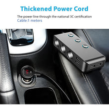 Load image into Gallery viewer, 120W Car Cigarette Lighter Distributor QC3.0 Quick Charge Splitter 4 USB LED Voltage Display 12V/24V Universal Power Adapter