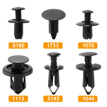 Load image into Gallery viewer, 6 Size 60Pcs Auto Fastener Clips Vehicle Retainer Rivet Door Panel Fender Liner Bumper Fender Trim Plastic Mixed Car Clips