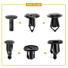 Load image into Gallery viewer, 6 Size 60Pcs Auto Fastener Clips Vehicle Retainer Rivet Door Panel Fender Liner Bumper Fender Trim Plastic Mixed Car Clips