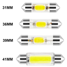 Load image into Gallery viewer, 10Pcs 12V Auto White 31mm 36mm 39mm 41mm C5W C10W LED Bulb Canbus Festoon Led Car Interior Light Dome Reading License Plate Lamp