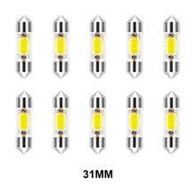 Load image into Gallery viewer, 10Pcs 12V Auto White 31mm 36mm 39mm 41mm C5W C10W LED Bulb Canbus Festoon Led Car Interior Light Dome Reading License Plate Lamp