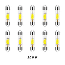 Load image into Gallery viewer, 10Pcs 12V Auto White 31mm 36mm 39mm 41mm C5W C10W LED Bulb Canbus Festoon Led Car Interior Light Dome Reading License Plate Lamp