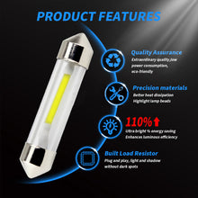 Load image into Gallery viewer, 10 PCS Car LED Festoon Dome 31mm 36mm 39mm 41mm C5W Car Light Bulbs 6000k White Reading License Plate Lamp 12V Led Light Bulb