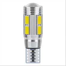Load image into Gallery viewer, 2Pcs T10 Car W5W 5730 10SMD Led Bulb Reverse Signal Light Reading Lamps 12V 6500K Auto Wedge Side License Plate Light Trunk Lamps