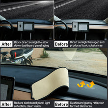 Load image into Gallery viewer, Dashboard Mat Sunshade Dustproof Non-slip Dashmat Flannel Pad Car Accessories for Tesla Model 3 Y 2017 2018 2019 2020 2021