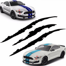 Load image into Gallery viewer, Monster Claw Scratch Stripe Car Reflective Stickers Hood Headlight Decal Stripe Marks Auto Decoration Accessories