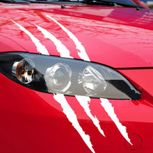 Load image into Gallery viewer, Monster Claw Scratch Stripe Car Reflective Stickers Hood Headlight Decal Stripe Marks Auto Decoration Accessories