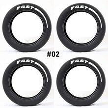 Load image into Gallery viewer, Car Tire Letter Stickers Racing Tyre Wheel 3D Reflective Waterproof Personalized Logo Decals Universal Auto Motorcycle Parts