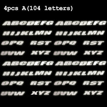 Load image into Gallery viewer, 3D Reflective DIY Car Tire Letter Stickers Free Combination Tyre Wheel Waterproof Personalized Decoration Logo Decals