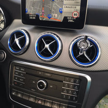 Load image into Gallery viewer, 5Pcs Auto Car Air Conditioner Vent Outlet Sticker Knob Trim Cover Decoration Ring For Mercedes Benz A/B/GLA/CLA