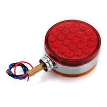 Load image into Gallery viewer, 12V 24V 48LED Round Turn Signal Marker Lights For Car Trucks Trailers Lorry Tractors Double Side Indicator Safety Warning Lamp