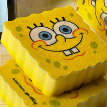 Load image into Gallery viewer, Cute Cartoon Sponge Dish Washer SpongeBob Shape Dishwashing Cloth Pot Brush Foam Kitchen Cleaning Tool