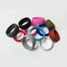 Load image into Gallery viewer, Fitness Running Gym Silicone Couple Ring Wedding Ring Unisex Outdoor Sports Yoga Ring For Men Women