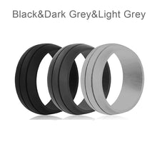 Load image into Gallery viewer, Outdoor Sports Yoga Ring Fitness Running Gym For Men Women Unisex Silicone Couple Ring Wedding Ring