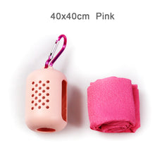 Load image into Gallery viewer, 40x40cm Quick Dry Towel Outdoor Diving Swimming Towel Portable Silicone Sports Yoga Gym Running Travel Cooling Relief Towel