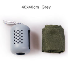 Load image into Gallery viewer, 40x40cm Quick Dry Towel Outdoor Diving Swimming Towel Portable Silicone Sports Yoga Gym Running Travel Cooling Relief Towel