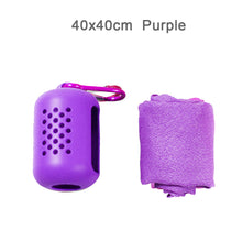 Load image into Gallery viewer, 40x40cm Quick Dry Towel Outdoor Diving Swimming Towel Portable Silicone Sports Yoga Gym Running Travel Cooling Relief Towel