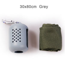 Load image into Gallery viewer, 30x80cm Quick Dry Towel Portable Silicone Cooling Relief Towel For Outdoor Diving Swimming Sports Yoga Gym Running Travel