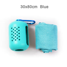 Load image into Gallery viewer, 30x80cm Quick Dry Towel Portable Silicone Cooling Relief Towel For Outdoor Diving Swimming Sports Yoga Gym Running Travel