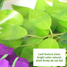 Load image into Gallery viewer, 110cm Artificial Wisteria Decoration Vivid Vine Creeper Green Leaf for Home Wedding Decor DIY Hanging Garland Artificial Flowers