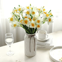 Load image into Gallery viewer, Artificial Narcissus Flower Bouquet Fake Desktop Flowers Home Wedding Decoration DIY Party Decor Bouquet Fake Flowers Desktop Flowers