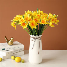 Load image into Gallery viewer, Artificial Narcissus Flower Bouquet Fake Desktop Flowers Home Wedding Decoration DIY Party Decor Bouquet Fake Flowers Desktop Flowers