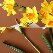 Load image into Gallery viewer, Artificial Narcissus Flower Bouquet Fake Desktop Flowers Home Wedding Decoration DIY Party Decor Bouquet Fake Flowers Desktop Flowers