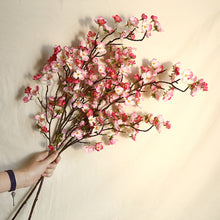 Load image into Gallery viewer, Artificial Cherry Blossom Flower Tall Fake Peach Cherry Flower Arrangement for Home Wedding Decoration