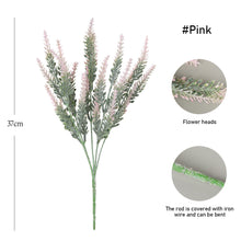 Load image into Gallery viewer, A Bunch of Provence Lavender Plastic Artificial Flowers False Plants Wedding Home Decoration Christmas Table Decoration