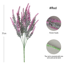 Load image into Gallery viewer, A Bunch of Provence Lavender Plastic Artificial Flowers False Plants Wedding Home Decoration Christmas Table Decoration