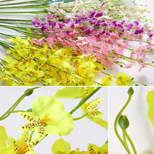 Load image into Gallery viewer, 5 Forks Oncidium Artificial Flowers Dancing Artificial Flower Wedding Home Decoration Fake Flower Decorative Flower Artificial Plant
