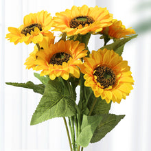 Load image into Gallery viewer, Sunflower Silk Artificial Flower Bouquet Large Sun Flower Home Decor Artificial Flowers Plant Artificial Decorative Flower