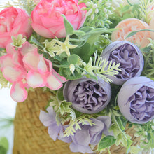 Load image into Gallery viewer, 3 Heads Rose Artificial Bouquet Bridal Flowers Wedding Party Silk Fake Flowers Home Room DIY Decor Marriage Decorations