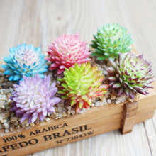 Load image into Gallery viewer, Lifelike Miniature Artificial Fleshy Cactus Plant Figurines Decoration DIY Fairy Garden Micro Landscape Potted Decor