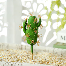 Load image into Gallery viewer, Lifelike Miniature Artificial Fleshy Cactus Plant Figurines Decoration DIY Fairy Garden Micro Landscape Potted Decor