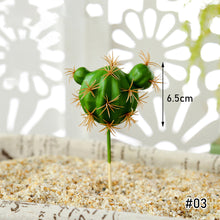 Load image into Gallery viewer, Lifelike Miniature Artificial Fleshy Cactus Plant Figurines Decoration DIY Fairy Garden Micro Landscape Potted Decor