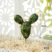 Load image into Gallery viewer, Lifelike Miniature Artificial Fleshy Cactus Plant Figurines Decoration DIY Fairy Garden Micro Landscape Potted Decor