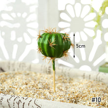 Load image into Gallery viewer, Lifelike Miniature Artificial Fleshy Cactus Plant Figurines Decoration DIY Fairy Garden Micro Landscape Potted Decor