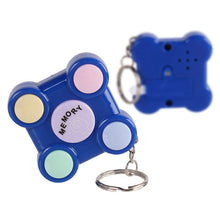 Load image into Gallery viewer, Memory Training Cube Key Chain Magic Rubik's Cube Children Toy Children Puzzle Memory Game LED Light Sound Interactive Toy